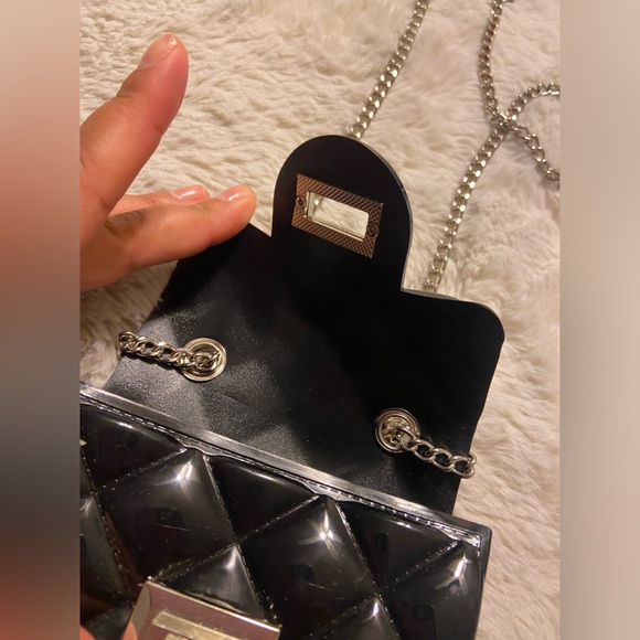 New Barbie black-pink mini jelly crossbody with chain Miniso life - Picture 5 of 6